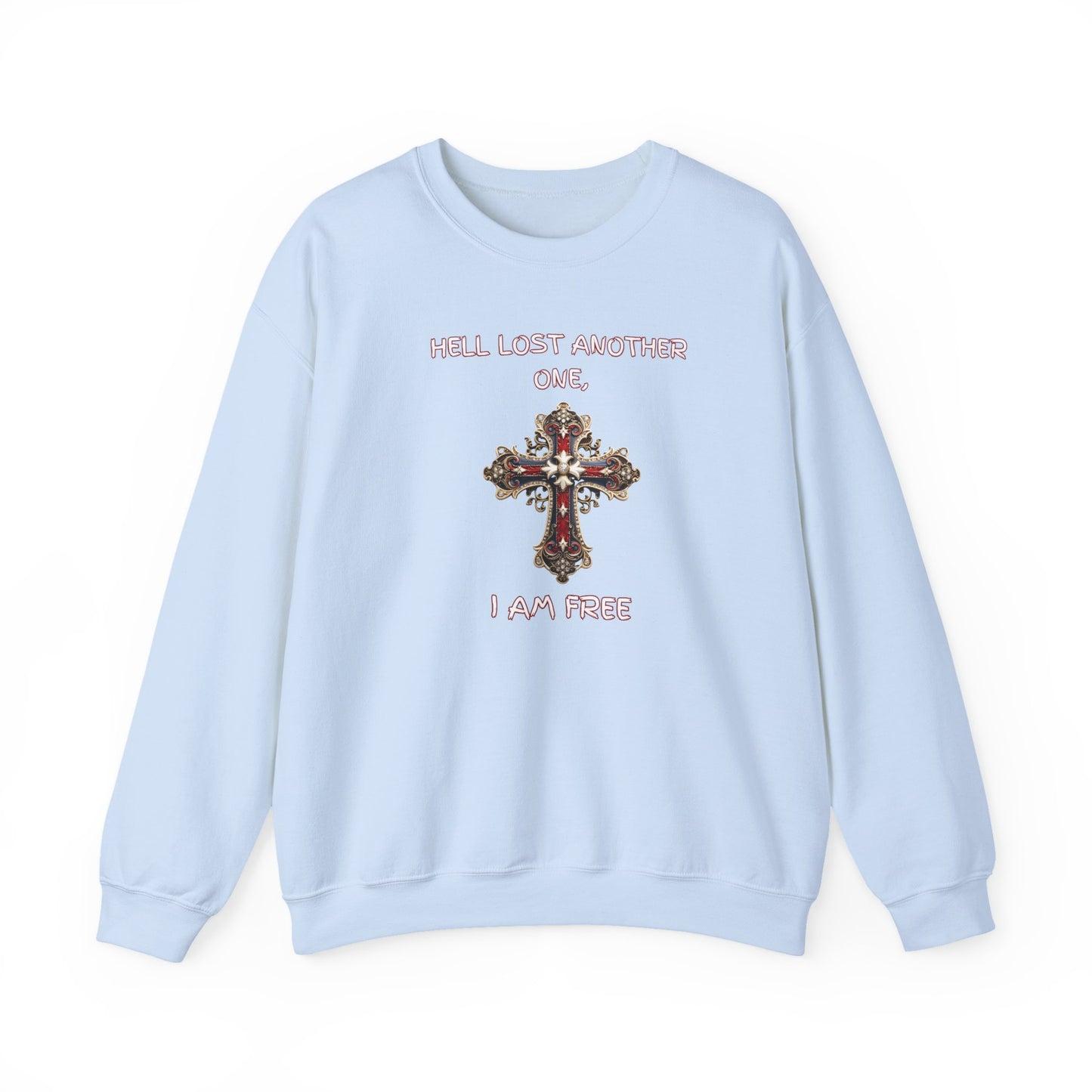 Hell Lost Another One sweatshirt, Psalm 34:22 shirt, Jesus sweatshirt, God sweatshirt, faith-based apparel, Christian clothing for women, scripture crewneck, Christian couples gift, religious gift, spiritual sweatshirt,