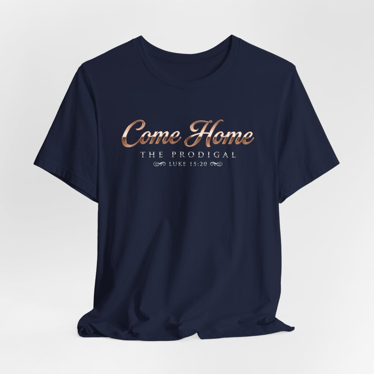 The Prodigal Luke 15:20 Christian T-Shirt - Unisex Faith Apparel, Scripture Graphic, Soft Cotton