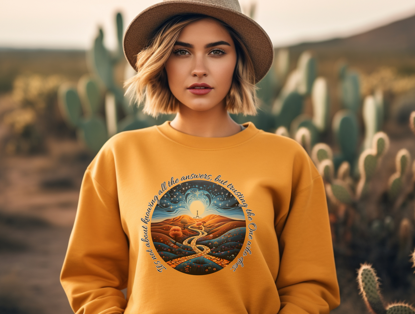 Trust the Lord Sweatshirt – “Trust in the LORD with all your heart and lean not on your own understanding.” Proverbs 3:5 | Christian Sweatshirt for Men, Women & Couples, Jesus, GOD, Religious Gift