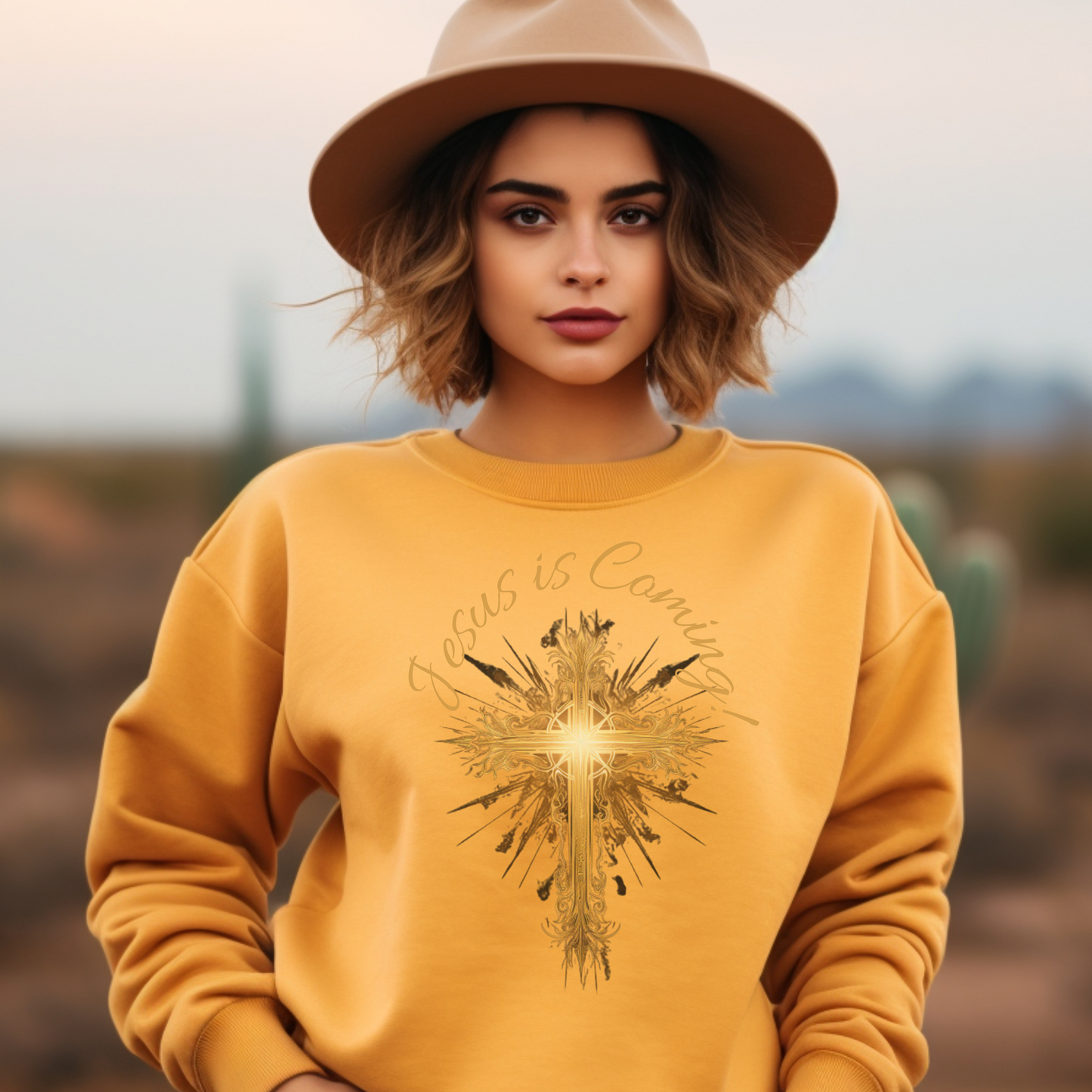 "Jesus is Coming" Sweatshirt – “Behold, I am coming soon!” Revelation 22:12 | Christian Sweatshirt, Faith Apparel for Men, Women & Couples