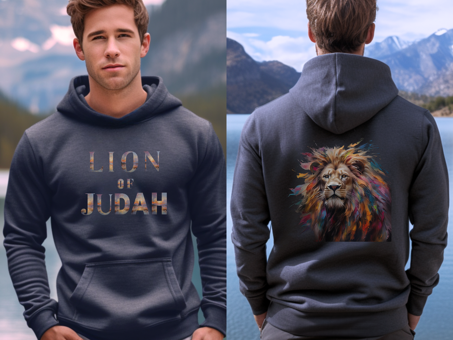 Lion of Judah Hoodie – Revelation 5:5 – “The Lion of Judah has triumphed” | Christian Hoodie for Men, Women, or Couples