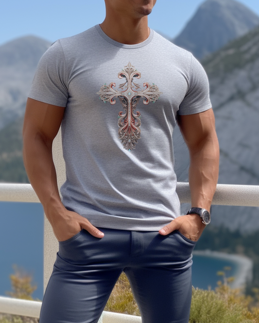 "The Eternal Life Cross" – John 3:16 “For God so loved the world that He gave His one and only Son.” | Faith Shirt, Religious Gift, Jesus Apparel