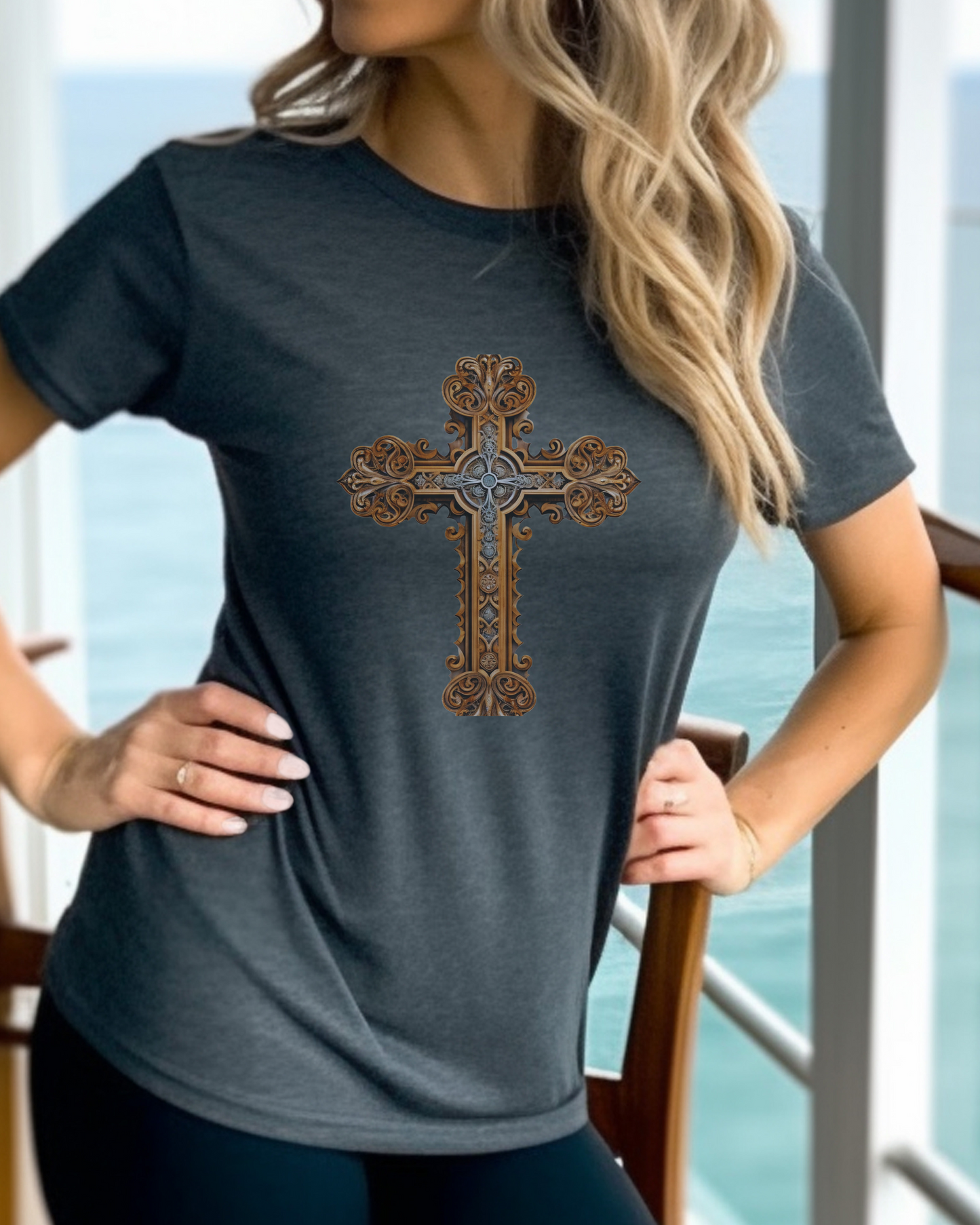 The Strength Cross T-Shirt – Philippians 4:13 “I can do all things through Christ who strengthens me.”