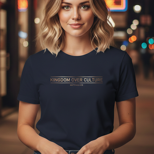 Kingdom Over Culture Standard Issue tee, Matthew 6:33