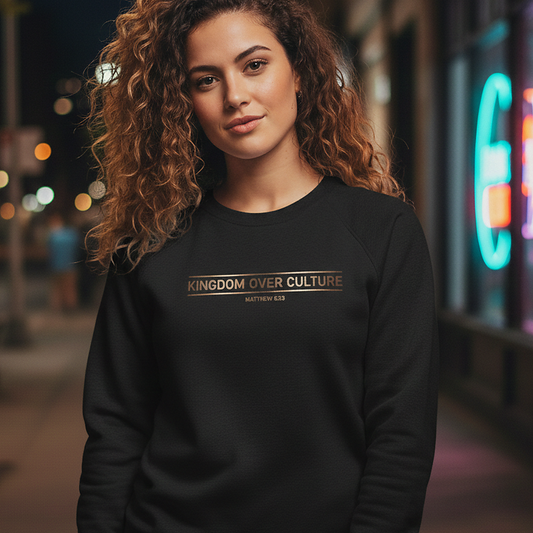 Kingdom Over Culture Standard Issue heavyweight crewneck, Matthew 6:33