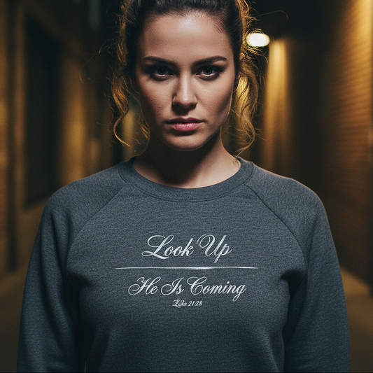 Look Up He Is Coming Standard Issue heavyweight crewneck