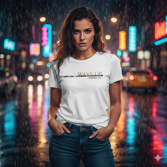 Wake Up Romans 12:2 Premium Essential Tee - STANDARD ISSUE