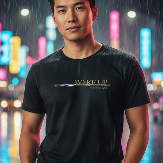 Wake Up Romans 12:2 Premium Essential Tee - STANDARD ISSUE