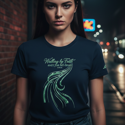 Walking By Faith Adidas performance tee