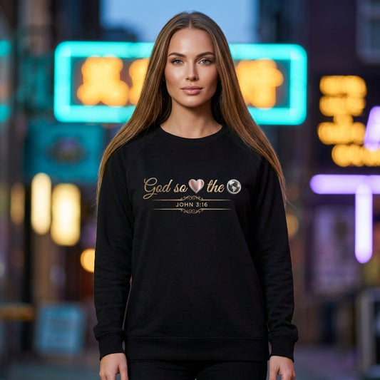 God So Loved The World Premium Heavyweight Crewneck - STANDARD ISSUE