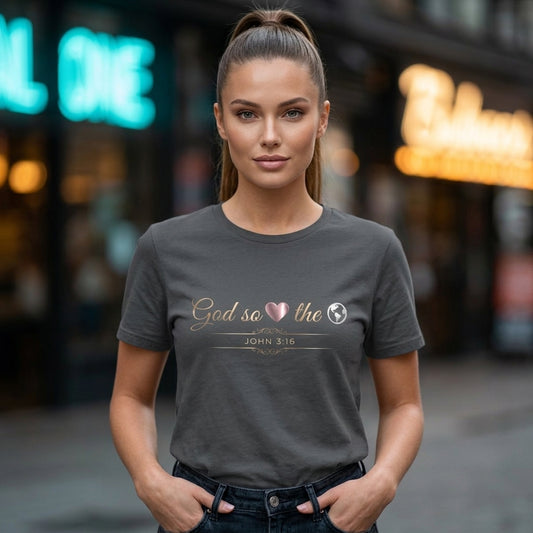 God So Loved The World Premium Essential Tee