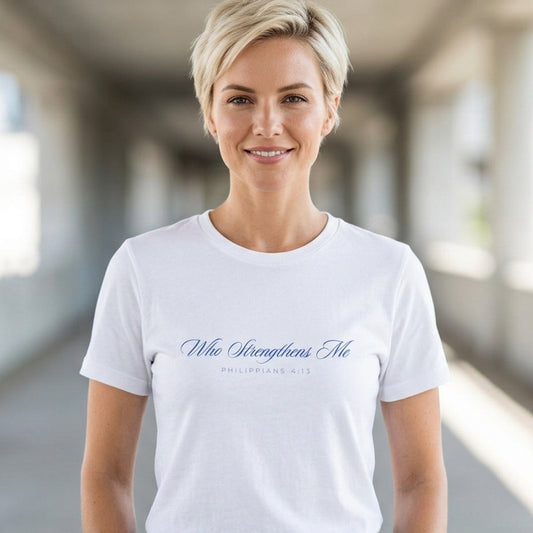 Who Strengthens Me Premium Essential Tee