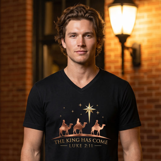The King Has Come Premium V-Neck