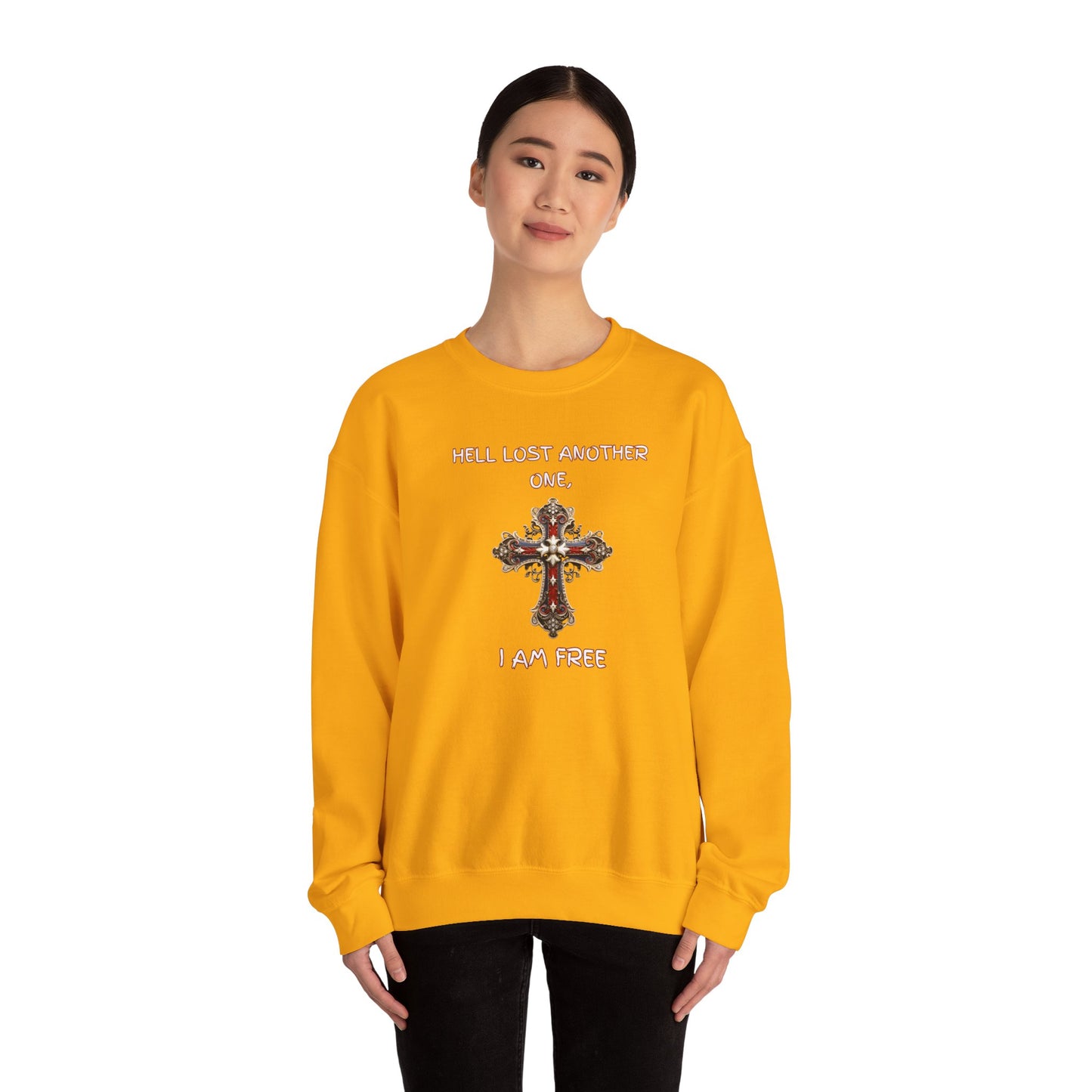 Hell Lost Another One sweatshirt, Psalm 34:22 shirt, Jesus sweatshirt, God sweatshirt, faith-based apparel, Christian clothing for women, scripture crewneck, Christian couples gift, religious gift, spiritual sweatshirt,