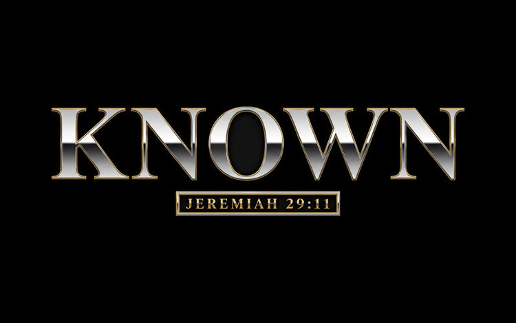 Known — Jeremiah 29:11