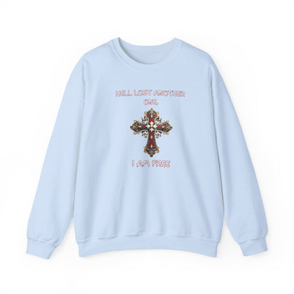 Hell Lost Another One sweatshirt, Psalm 34:22 shirt, Jesus sweatshirt, God sweatshirt, faith-based apparel, Christian clothing for women, scripture crewneck, Christian couples gift, religious gift, spiritual sweatshirt,