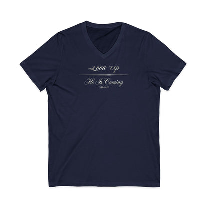 Look Up He Is Coming Premium V-Neck | STANDARD ISSUE