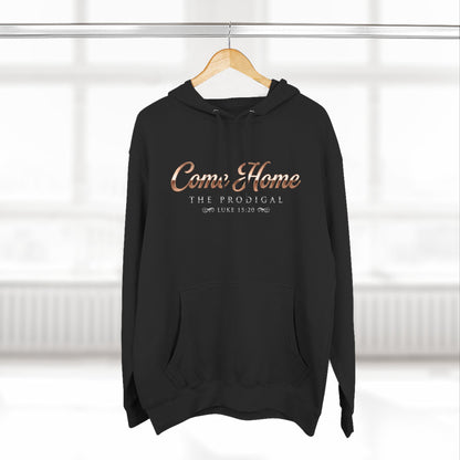 The Prodigal Luke 15:20 Christian Pullover Hoodie - Unisex Faith Apparel, Scripture Graphic, Soft Cotton