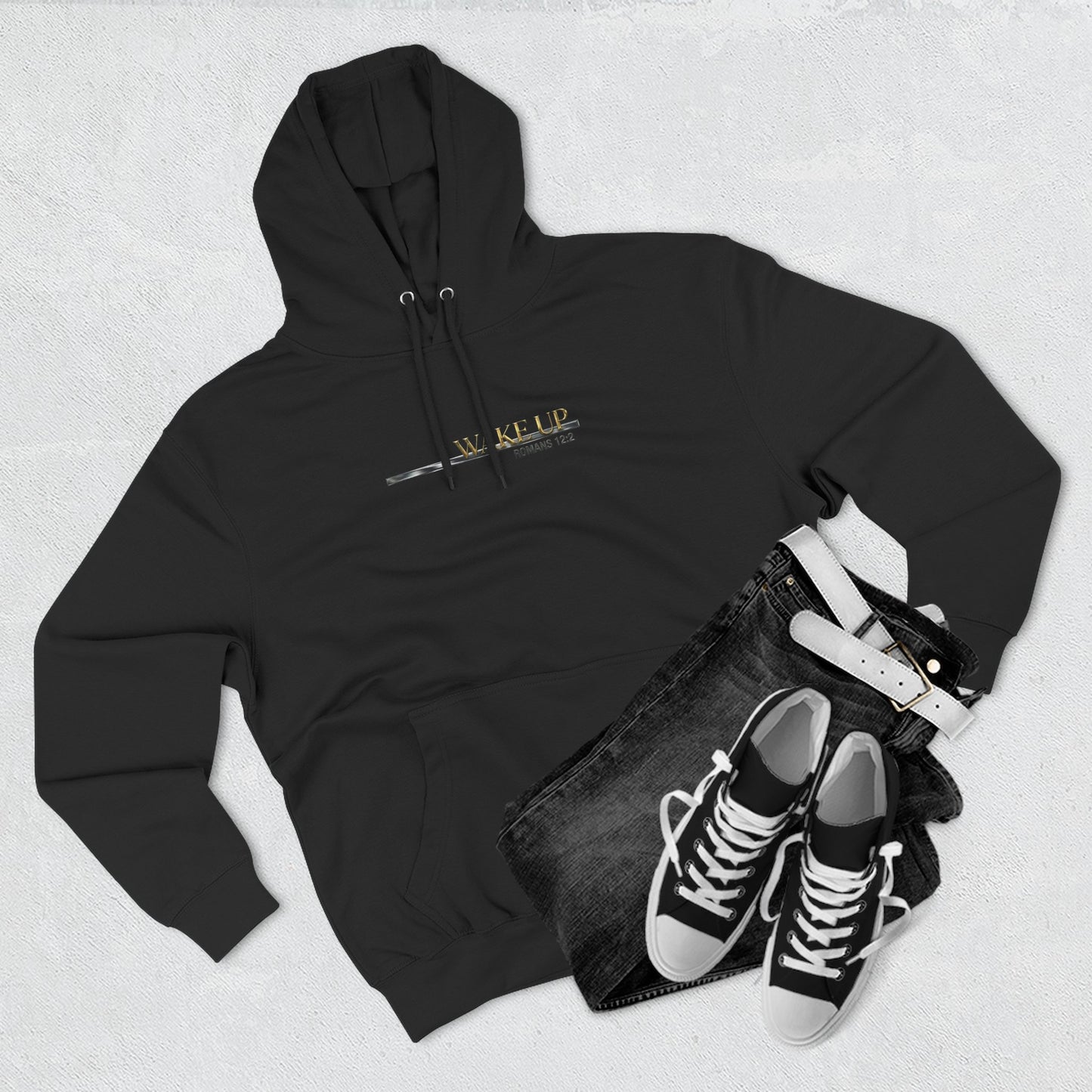 Wake Up Romans 12:2 Premium Hoodie | STANDARD ISSUE