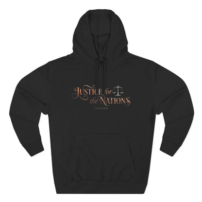 Justice For The Nations Isaiah 42:4 Christian Hoodie - Unisex Faith Apparel, Scripture Graphic, Soft Cotton