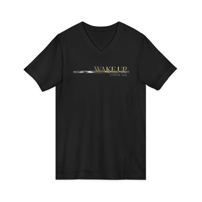 Wake Up Romans 12:2 Premium V-Neck | STANDARD ISSUE