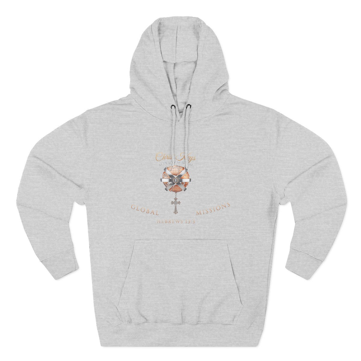 Unlocked Global Missions Hebrews 13:3 Christian Pullover Hoodie - Unisex Faith Apparel, Scripture Graphic