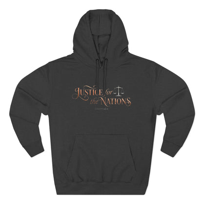 Justice For The Nations Isaiah 42:4 Christian Hoodie - Unisex Faith Apparel, Scripture Graphic, Soft Cotton