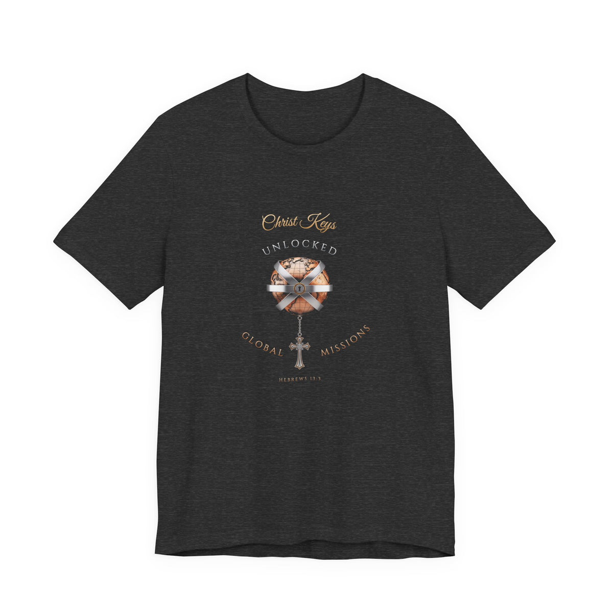 Unlocked Global Missions Hebrews 13:3 Christian T-Shirt - Unisex Faith Apparel, Scripture Graphic, Soft Cotton