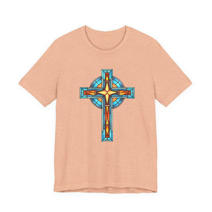 “The Faith Cross” Christian T-Shirt – Hebrews 11:1 – “Faith is the substance of things hoped for, the evidence of things not seen.”