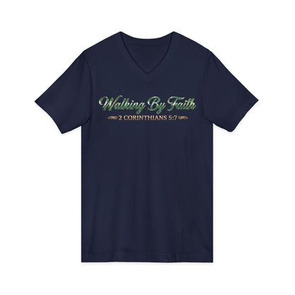 Walking By Faith Premium V-Neck