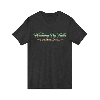 Walking By Faith Premium V-Neck