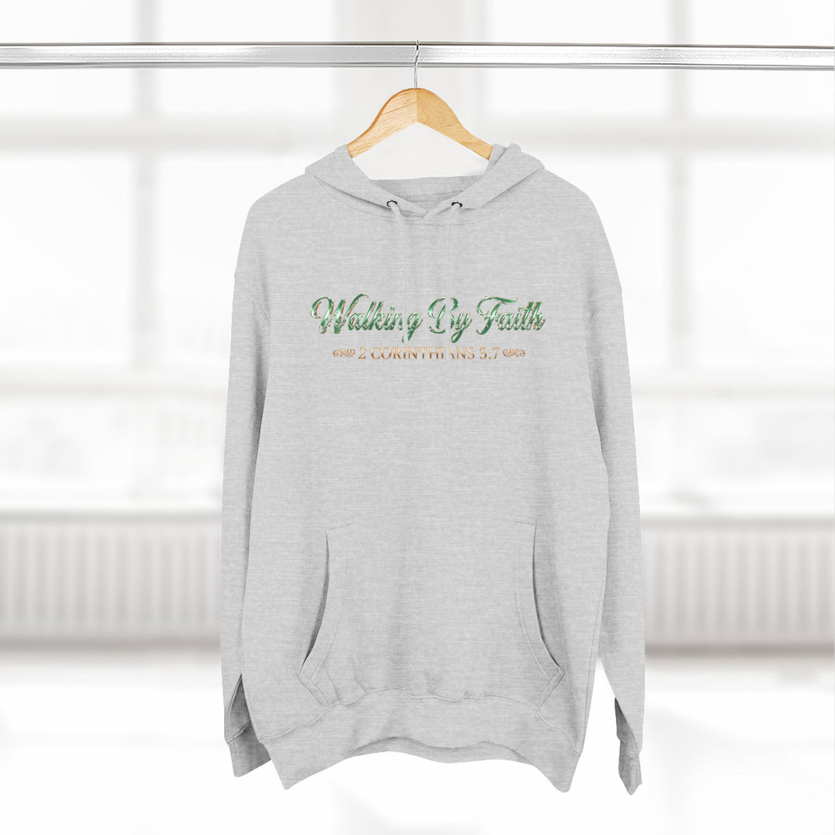 Walking By Faith Premium Hoodie