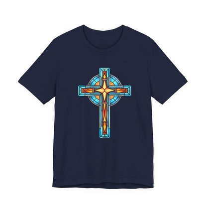 “The Faith Cross” Christian T-Shirt – Hebrews 11:1 – “Faith is the substance of things hoped for, the evidence of things not seen.”