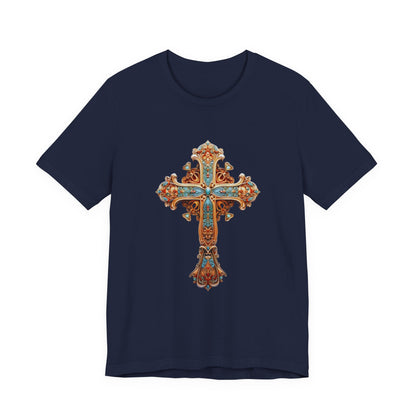 “The Courage Cross – Joshua 1:9 ‘Be strong and courageous. Do not be afraid; for the Lord your God will be with you.’”