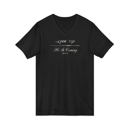 Look Up He Is Coming Premium V-Neck | STANDARD ISSUE