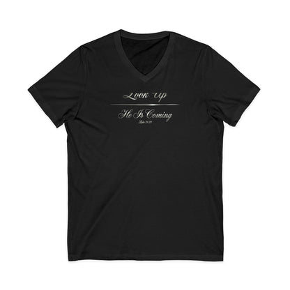 Look Up He Is Coming Premium V-Neck | STANDARD ISSUE