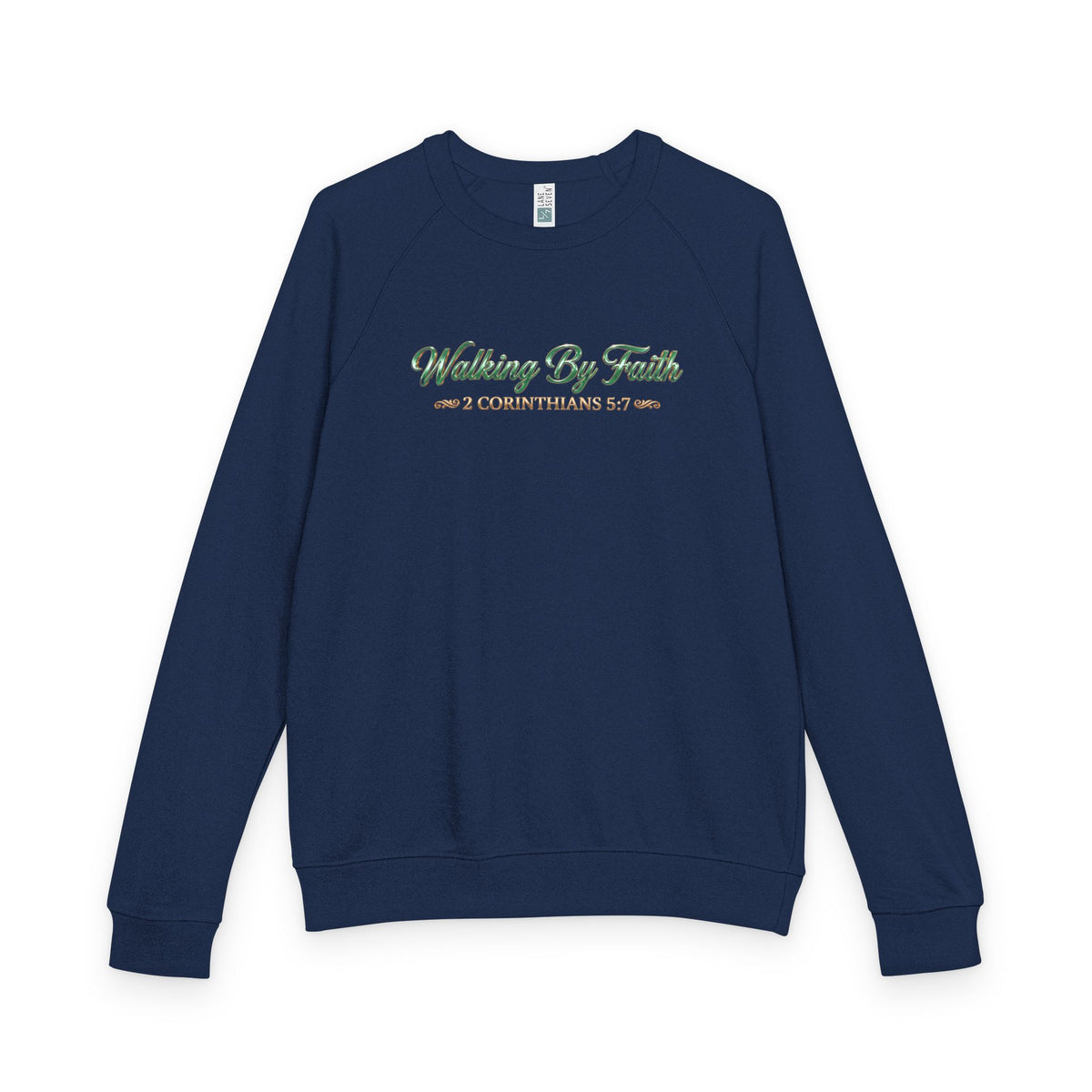 Walking By Faith Premium Heavyweight Crewneck