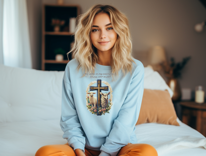 The Lord is My Shepherd Sweatshirt – “The LORD is my shepherd; I shall not want.” Psalm 23:1 – Men, Women, Couples | Christian Apparel, Religious Gift, Designer Sweater, Jesus, GOD, Mom, Friend