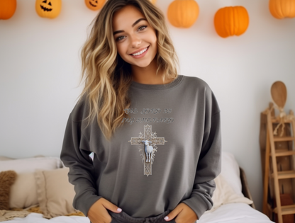 The Lord is My Shepherd Sweatshirt – “The LORD is my shepherd; I shall not want.” Psalm 23:1 – Men, Women, Couples | Christian Apparel, Religious Gift, Designer Sweater, Jesus, GOD, Mom, Friend