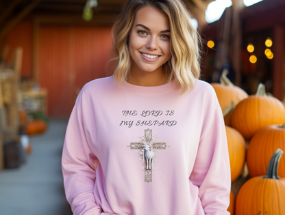 The Lord is My Shepherd Sweatshirt – “The LORD is my shepherd; I shall not want.” Psalm 23:1 – Men, Women, Couples | Christian Apparel, Religious Gift, Designer Sweater, Jesus, GOD, Mom, Friend