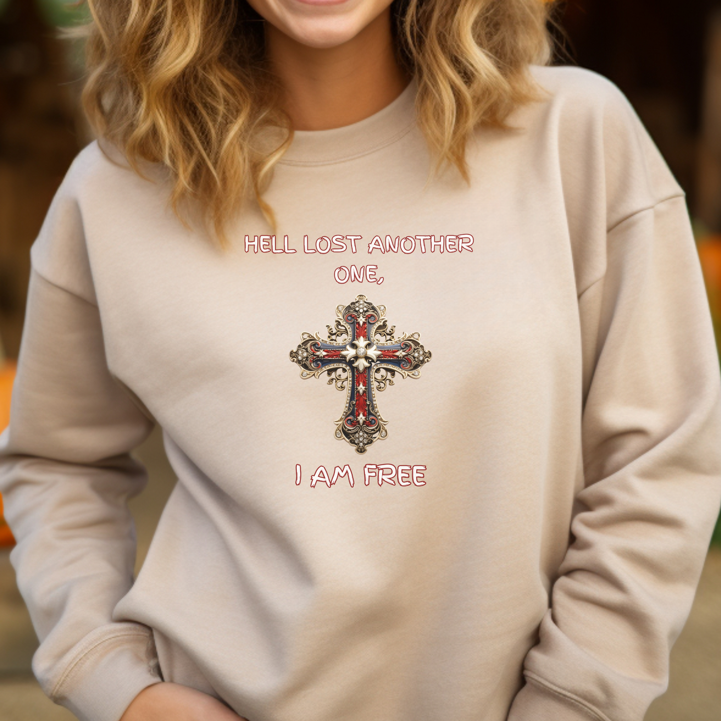 Hell Lost Another One sweatshirt, Psalm 34:22 shirt, Jesus sweatshirt, God sweatshirt, faith-based apparel, Christian clothing for women, scripture crewneck, Christian couples gift, religious gift, spiritual sweatshirt,