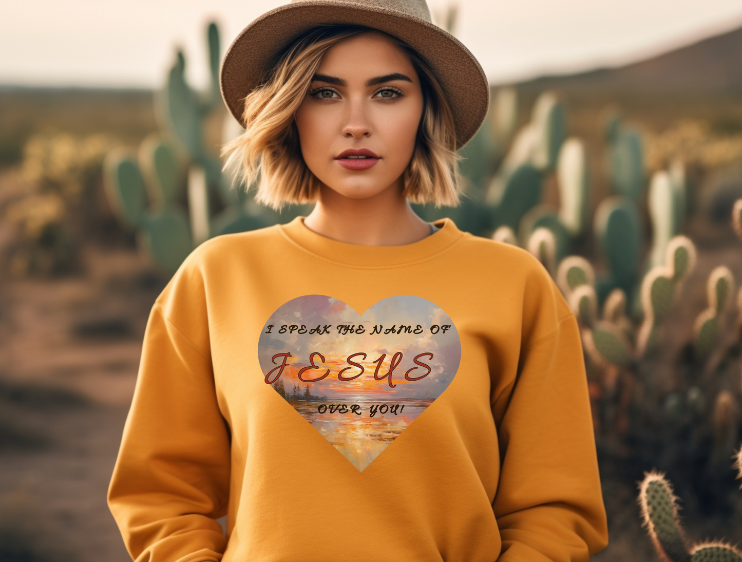 I Speak the Name of Jesus Sweatshirt – Philippians 2:10 “At the name of Jesus every knee should bow” | Christian Apparel for Men, Women & Couples, Religious Gift, GOD