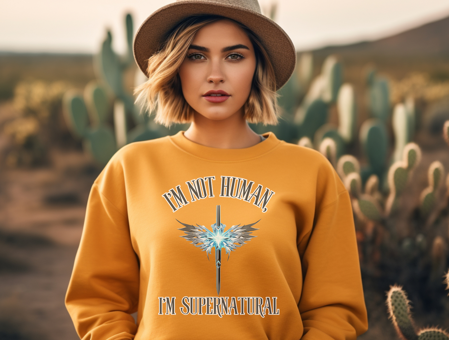“I’m Not Human, I Am Supernatural” Sweatshirt – “You are from God, little children, and have overcome them, because greater is He who iok thanks in you than he who is in the world.” 1 John 4:4 | Christian Sweatshirt for Men, Jesus, GOD, Faith Gift