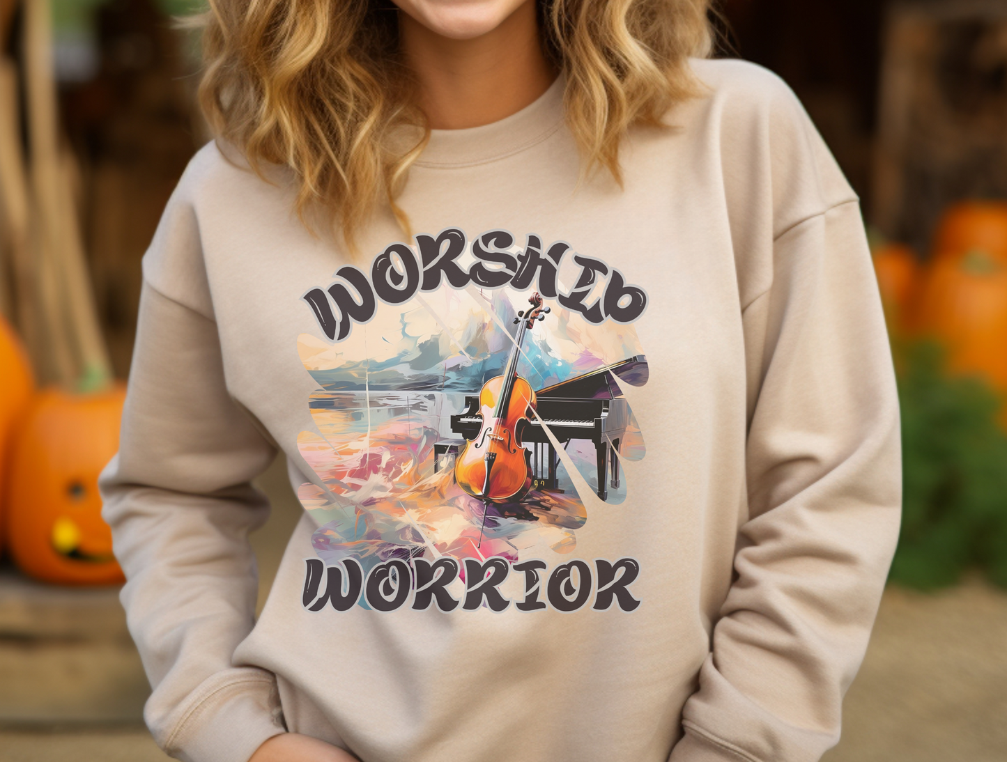 Worship Warrior Christian Sweatshirt – John 4:24 “Worship in Spirit and Truth” | Jesus, GOD, Faith Apparel, Religious Gift for Men, Women & Couples