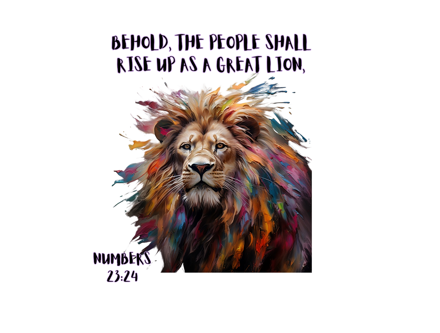 Rise Up as a Lion Sweatshirt – Proverbs 28:1 – Bold Christian Apparel for Men, Women & Couples, Religious Gift, Jesus Sweater