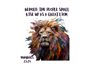 Rise Up as a Lion Sweatshirt – Proverbs 28:1 – Bold Christian Apparel for Men, Women & Couples, Religious Gift, Jesus Sweater