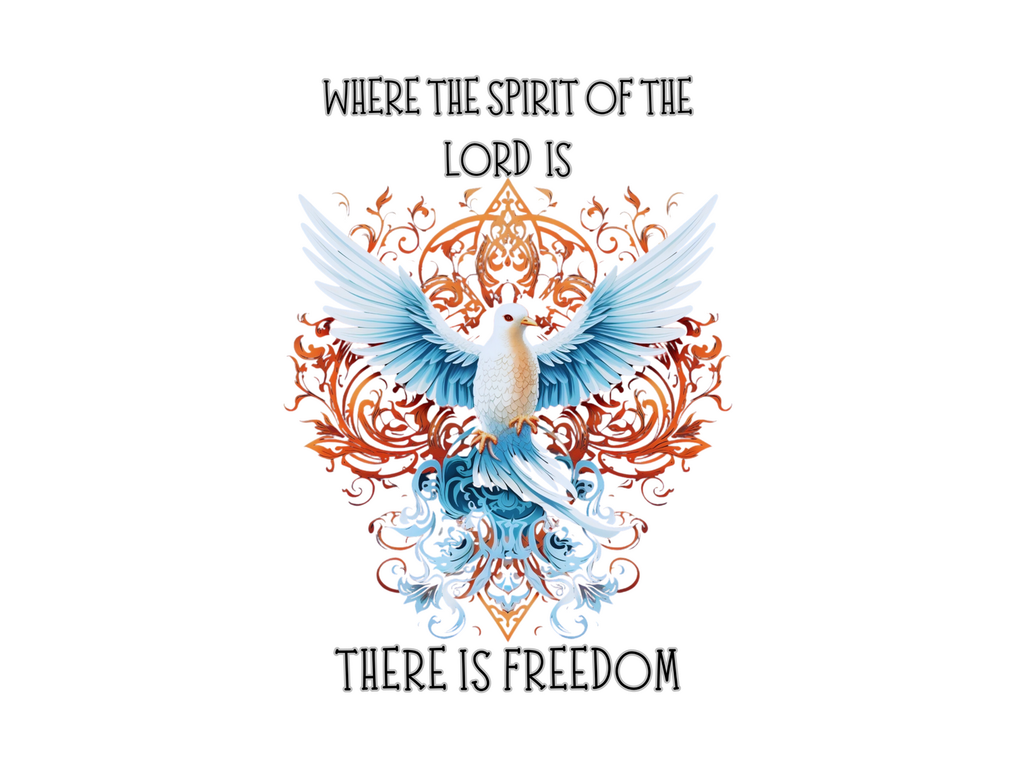 Spirit of The Lord Sweatshirt – 2 Corinthians 3:17 | Christian Apparel, Religious Gift, Jesus, GOD, Faith Sweater for Men, Women, Couples