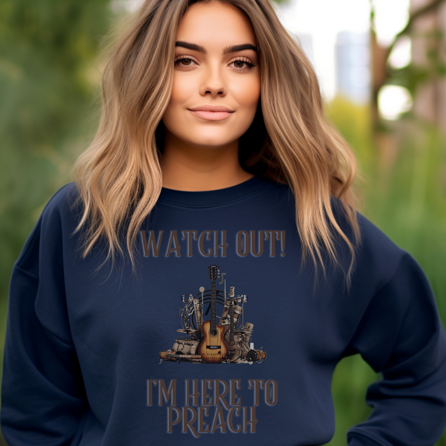 I’m Here To Preach Sweatshirt – Mark 16:15 | Christian Apparel, Religious Gift, Jesus, GOD, Faith Sweater for Men, Women & Couples