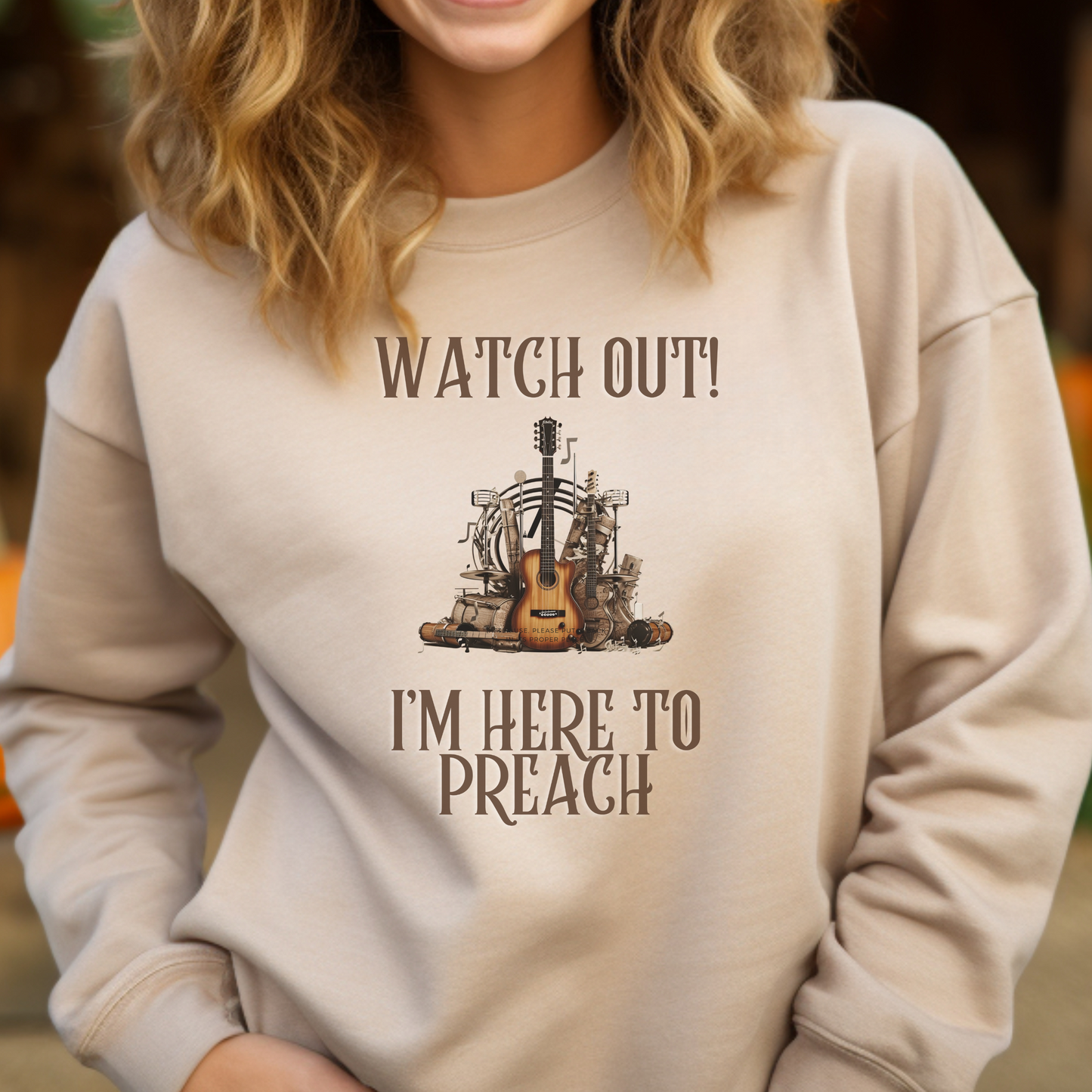 I’m Here To Preach Sweatshirt – Mark 16:15 | Christian Apparel, Religious Gift, Jesus, GOD, Faith Sweater for Men, Women & Couples