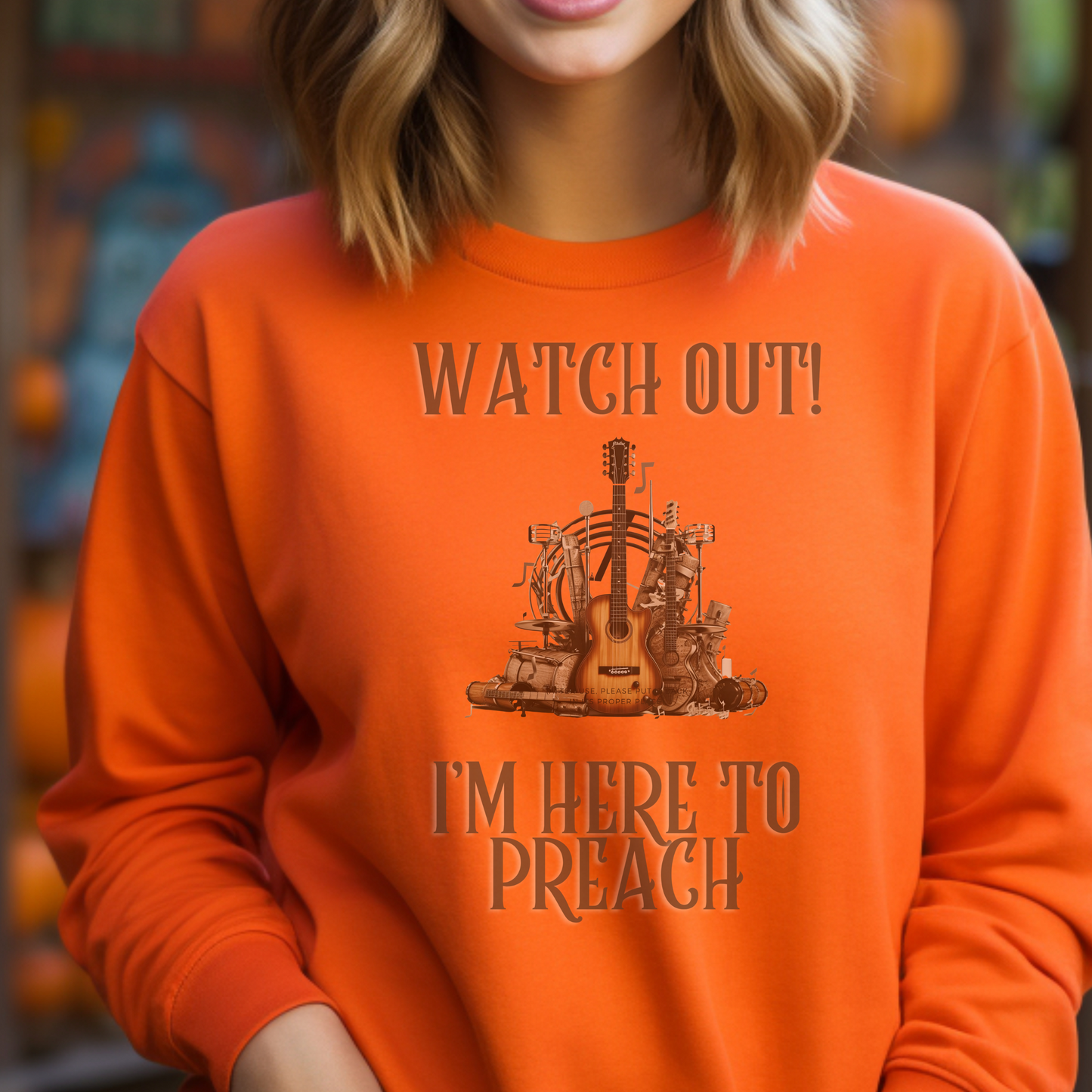 I’m Here To Preach Sweatshirt – Mark 16:15 | Christian Apparel, Religious Gift, Jesus, GOD, Faith Sweater for Men, Women & Couples